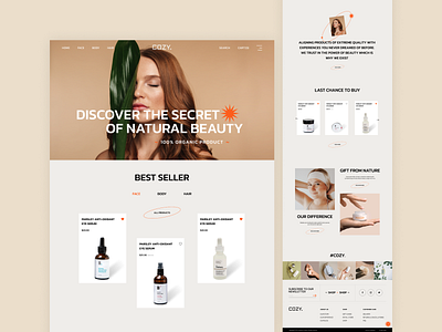 COZY WEBSITE branding design graphic design homepage ui ui web user experience user interface ux web website website design