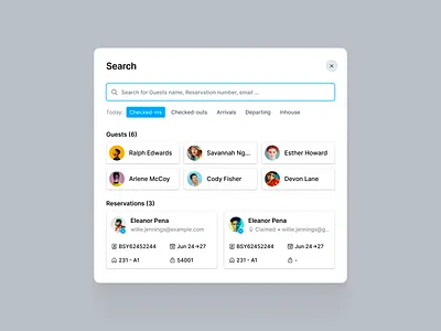 Search guests design guests hostel search ui