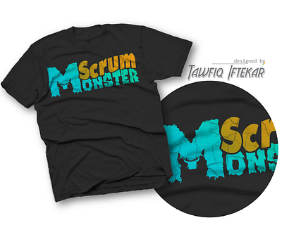 Scrum Monster t shirt adobe illustrator funny scrum t shirt scrum monster scrum t shirt t shirt design