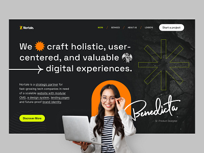 Nortales Digital Studio Agency - Landing Page daily ui design design homepage landing page agency studio studio agency studio design studio design agency ui design uiux website