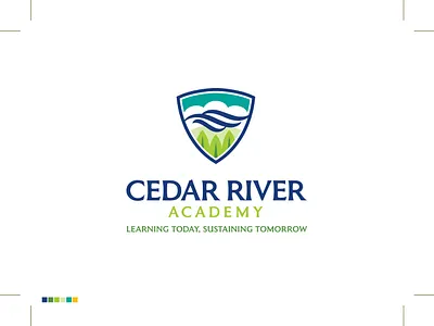 Cedar River Academy Logo art director branding branding designer education fun graphic design graphic designer illustration logo logo design logo designer logotype school typography