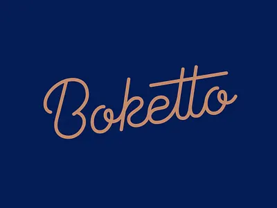 BOKETTO brand branding design lettering logo logotype ty type typography