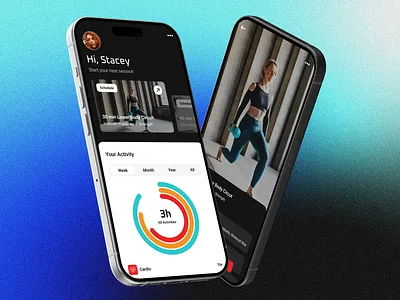 JourneyFit Fitness App Exploration app branding chart design exercise fitness graph graphic design typography ui vector workout