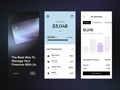 NeoBank Mobile App android app bank app banking ios mobile mobile app money money app neon product statistics