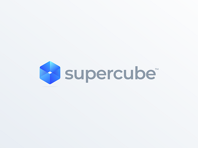 Supercube Logo blue brand branding colorful cube design identity illustration logo simple supercube ui vector