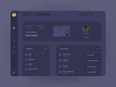 Budgetplanner design figma ui vector webdesign