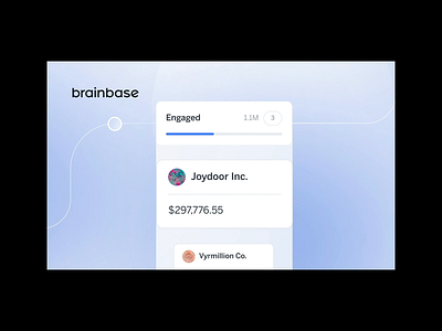 Animation for Brainbase animation branding motion graphics ui