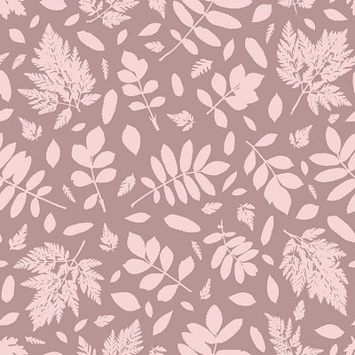 Falling leaves seamless pattern art background decorative design fall graphic design illustration leaves pattern pink print seamless pattern surface design textile design vector wallpaper