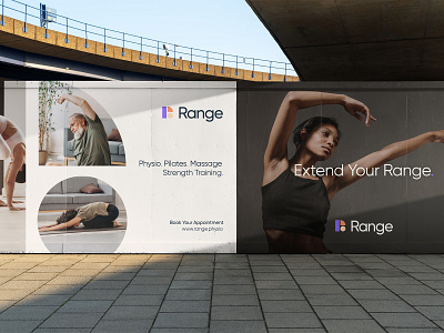 Range Physio Branding & Identity (Physical Application) branding design graphic design identity layout portfolio print typography