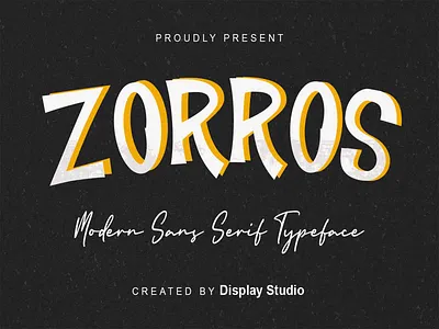 Zorros designfont