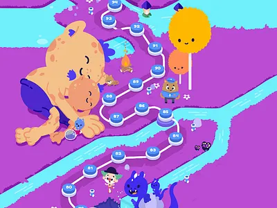 Exciting to see this in our new app #gameart #madewithunity adobe illustrator characters education edutech illustration lessons made with unity map procreate reading reading.com ui unity unity 2d vector