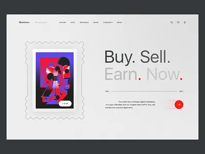 NFT Website animations art codeparachute contact convert crypto design ethereum graphic design mobile responsive modern nfts professional search simple trust ui ux website wordpress