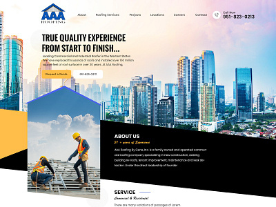 Roofing Website branding design illustration ui ux