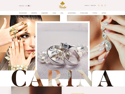 Jewellery branding design ui ux