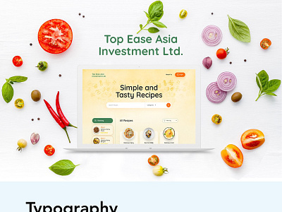 Healthy Recipes branding design illustration ui ux