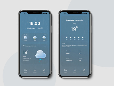 Weather App Concept Design application mobile branding design graphic design motion graphics ui user interface weather app weather app conceptual design weather application mobile weather mobile