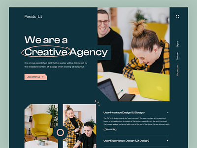 Creative Agency Website agency branding business clean corporate creative development digital landing page marketing minimal modern portfolio saas startup ui design uiux web design website design