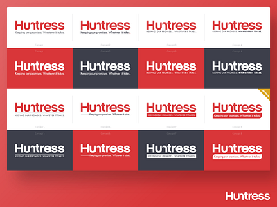 Huntress Logo Strapline Project branding design graphic design indesign logo