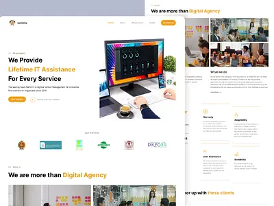 Startup Company Profile | Landing Page design illustration mobile app mobile ui ui ui design ux web