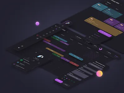 ProFlow 📅 - Taskflow and Project Management App UI app dark mode dashboard design management task ui
