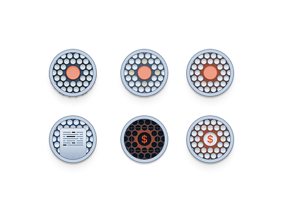 Mesh pattern spots illustration ui uidesign web design