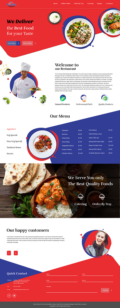 Food & Restaurant ui ux