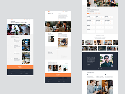 Inspire Lab Web Redesign ui uidesign web