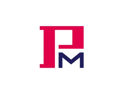 PM Monogram brand designer graphic designer letter letters logo logo designer logo for sale logo maker logoground m minimalistic modern monogram p pm simple stock logos typographic