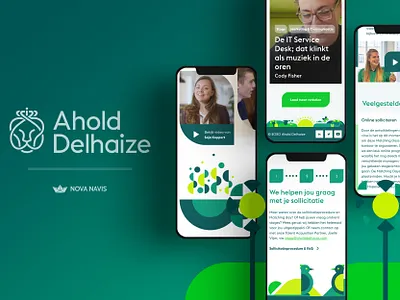 Ahold Delhaize pt.2 - Mobile designs ahold delhaize creative digital design mobiledesign nova navis uidesign uiux vacancy website