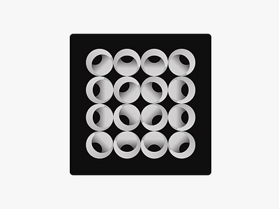 abstract circles abstract black circles design grain illustration illustration art merging pattern square vector white