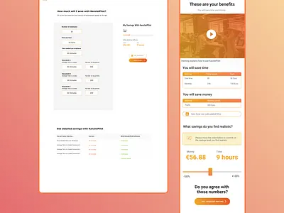 Kanzel Pilot design layout design ui ux