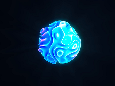 Fractal noise ball animation ball c4d fractal loading noise