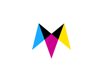 M Logo Design - CMYK / Printing / 3D Printer blockchain brand cmyk colorful connection crypto design finance geometric geometry icon letter m logo logodesign m m logo modern printing software tech technology