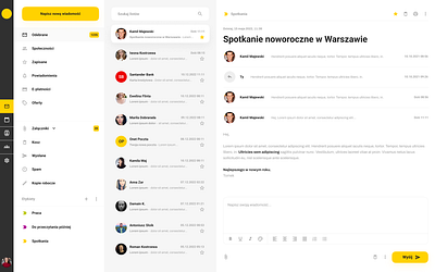 Redesign of poczta.onet design figma typography ui ux webdesign