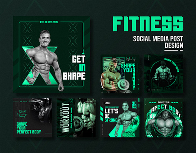 Fitness / Gym social media banner design 3d ads animation branding facebook cover facebook post fitness banner fitness social media post graphic design gym gym banner gym web banner instagram post logo poster social media banner social media cover social media post ui vector