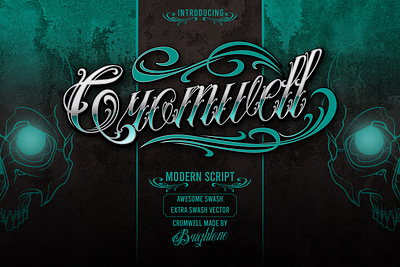 Cromwell - Tattoo Font font lettering script tattoo typography