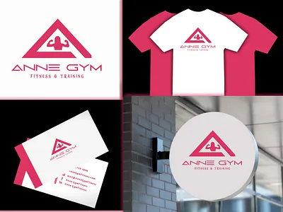Anne Gym branding logodesign