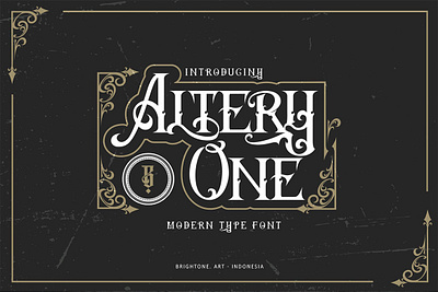 Altery One - classic blackletter blackletter branding classic font typography vintage