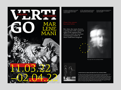 "Vertigo" Poster art poster ballett banner black white poster cover dance poster magazine cover movie poster poster text theater theater poster theatre theatre poster vertigo