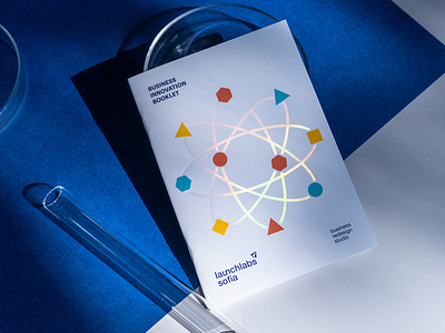 Business Innovation Booklet atom book book cover branding bulgaria business chemistry fourplus geometry illustration innovation ivaylo nedkov print universe