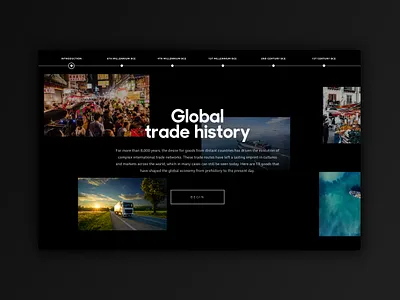 Global Trade History 1 advertising design illustration responsive typography ui design ux website