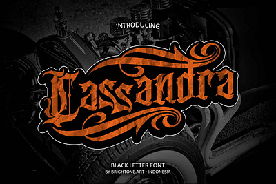 Cassandra - Tattoo Blackletter blackletter branding font gothic lettering typography