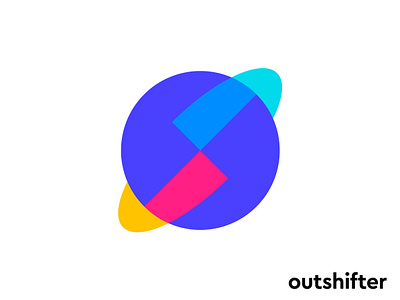 Logo concept for outshifter api astro blockchain branding coding cosmos crypto data graphql icon jupiter logo monogram planet saturn software space technology transfer