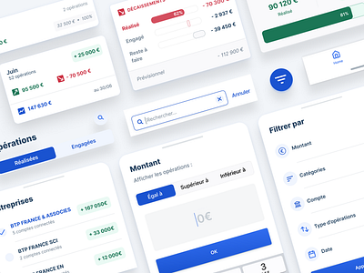 Mobile App Design — Agicap x The Design Crew agicap app cards dashboard design design system finance fintech flat forecast icons interface light mobile mobile app modern product product design ui ux