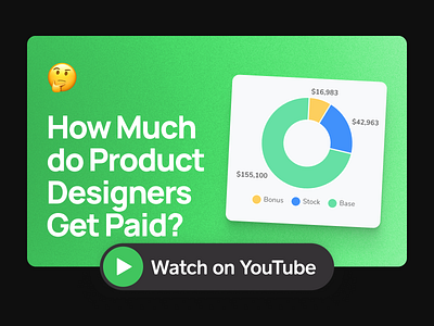 How Much do Product Designers Get Paid | YouTube Video app design bonus clean design design tutorial designer digital minimal money product design salary product designer rsu salary simple stock option ui ux youtube youtube tutorial youtuber