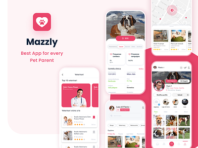 Pet app app app design design mobile app pet app pet care social media uiux