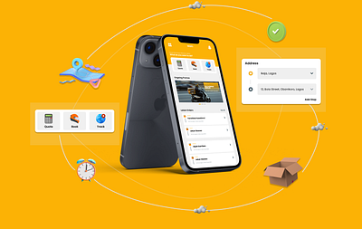 My Rider App app design figma logistics ui ux