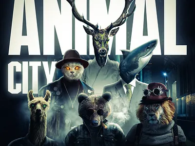 Animal City Cover - Gain Altitude animal blue city cover dark photomanipulation