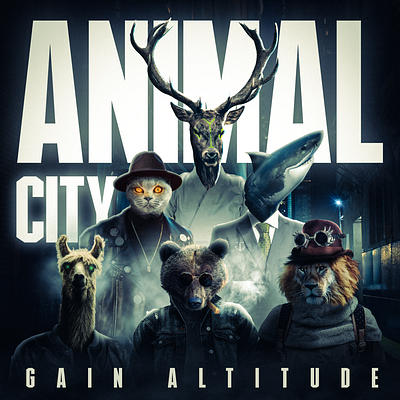 Animal City Cover - Gain Altitude animal blue city cover dark photomanipulation