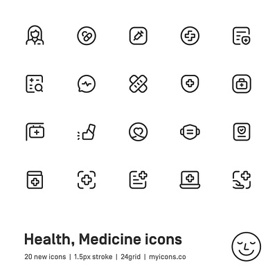 Myicons✨ — Health, Medicine vector line icons pack design system figma figma design figma icons icon design icon pack icons icons pack interface icons line icons sketch icons ui ui design ui designer ui icons ui kit ui pack ui system web design web designer